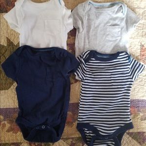 Newborn onesies and socks